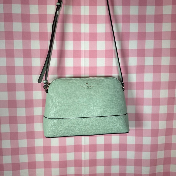 kate spade Handbags - Kate Spade Seawater Pebbled Leather Southpart Ave Hanna Crossbody Purse 🐚🫧